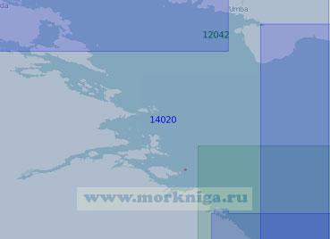14020 Южная часть Кандалакшского залива (Масштаб 1:100 000)