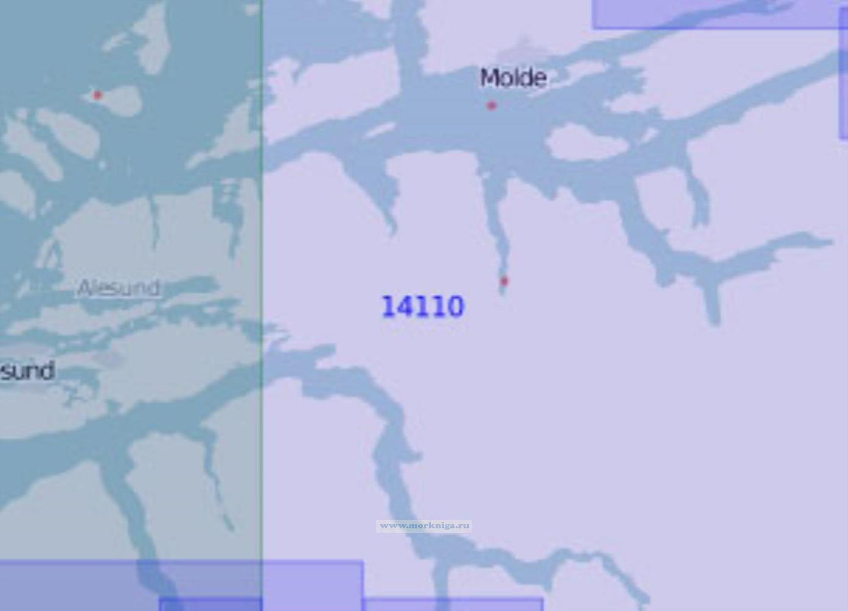 14110 Стур-фьорд и Румсдалс-фьорд (Масштаб 1:100 000)