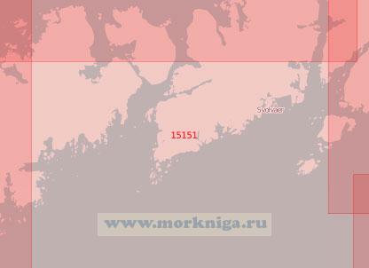 15151 От островов Скрова до острова Бьёрнерёйа с проливом Хеннингсверстрёумен (Масштаб 1:50 000)