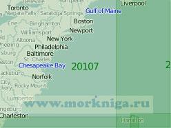 20107 От порта Бостон до порта Чарлстон (Масштаб 1:2 000 000)