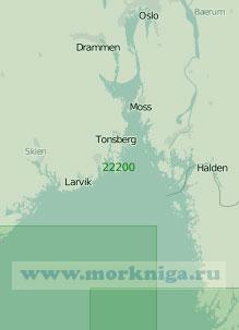 22200 Северная часть пролива Скагеррак (Масштаб 1:200 000)