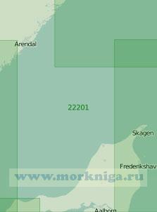 22201 Средняя часть пролива Скагеррак (Масштаб 1:200 000)