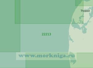 22213 От маяка Ханстхольм до залива Рингкёбинг-фьорд (Масштаб 1:200 000)