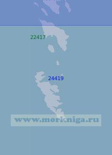 24419 Южная часть Фарерских островов (Масштаб 1:100 000)