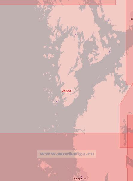26220 От порта Хёугесунн до маяка Акстейнен (Масштаб 1:50 000)