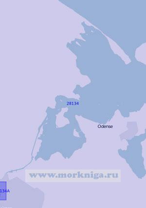 28134 Залив Оденсе-фьорд с портом Оденсе (Масштаб 1:20 000)