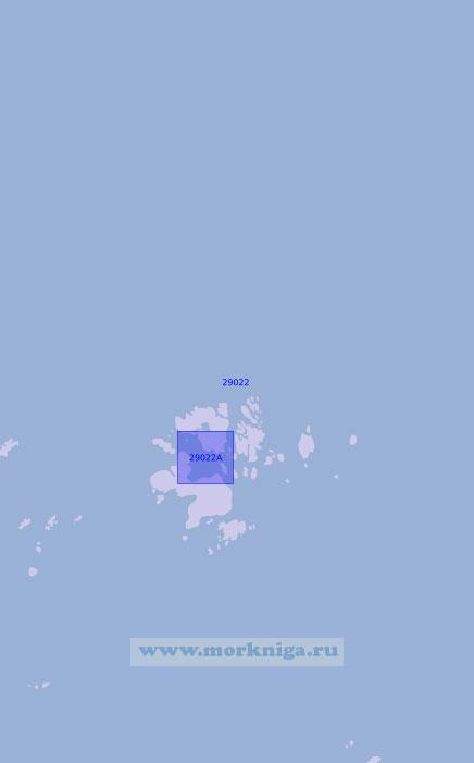 29022 Подходы к острову Утё (Масштаб 1:20 000)