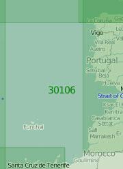 30106 От Бискайского залива до Канарских островов (Масштаб 1:2 000 000)