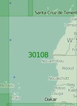 30108 От Канарских островов до островов Зеленого Мыса (Масштаб 1:2 000 000)
