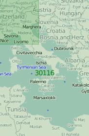 30116 Карта Средней части Средиземного моря (Масштаб 1:2 000 000)