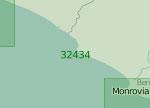 32434 От устья реки Гальинас до бухты Монровия (Масштаб 1:200 000)