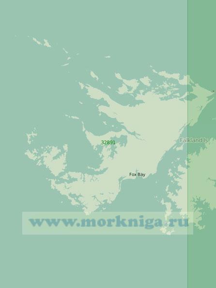 32891 Остров Западный Фолкленд (Гран-Мальвина) (Масштаб 1:250 000)