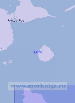 33650 От острова Гваделупа до острова Доминика (Масштаб 1:100 000)