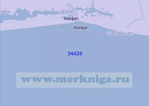 34426 Подходы к порту Абиджан (Масштаб 1:100 000)