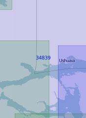 34839 Пролив Бигл. От бухты Аваякирх до бухты Ушуая (Масштаб 1: 100 000)
