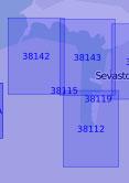 38115 Западная часть Севастопольской бухты и Южная бухта (Масштаб 1:5 000)