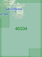 40104 Район к югу от острова Шри-Ланка (Масштаб 1:2 000 000)