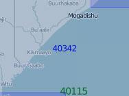 40342 От рейда Адале до порта Ламу (Масштаб 1:1 000 000)