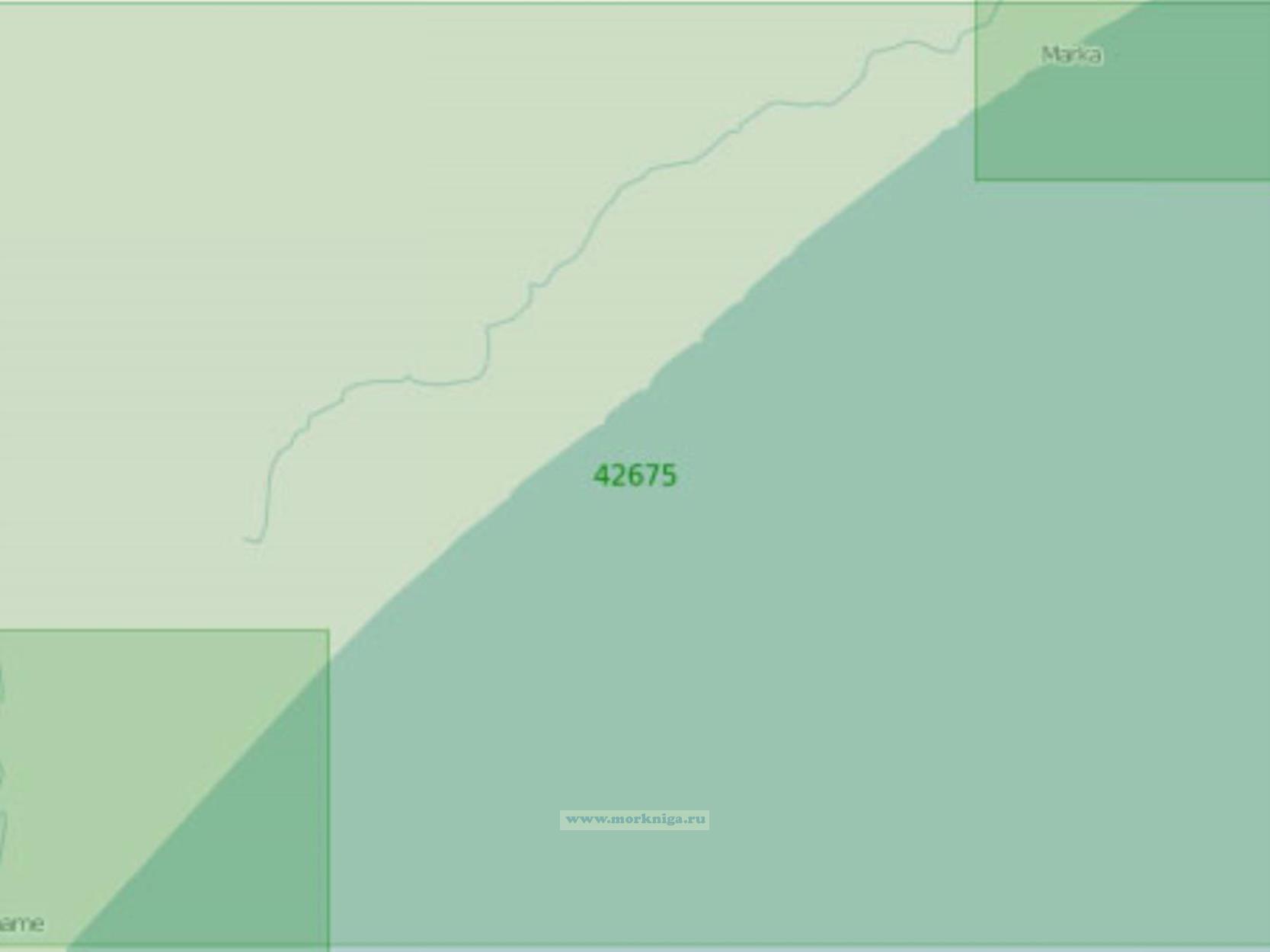 42675 От города Мерка до мыса Рас-Ланшунле (Масштаб 1:300 000)