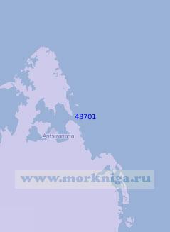 43701 Подходы к бухте Диего-Суарес (Масштаб 1:100 000)