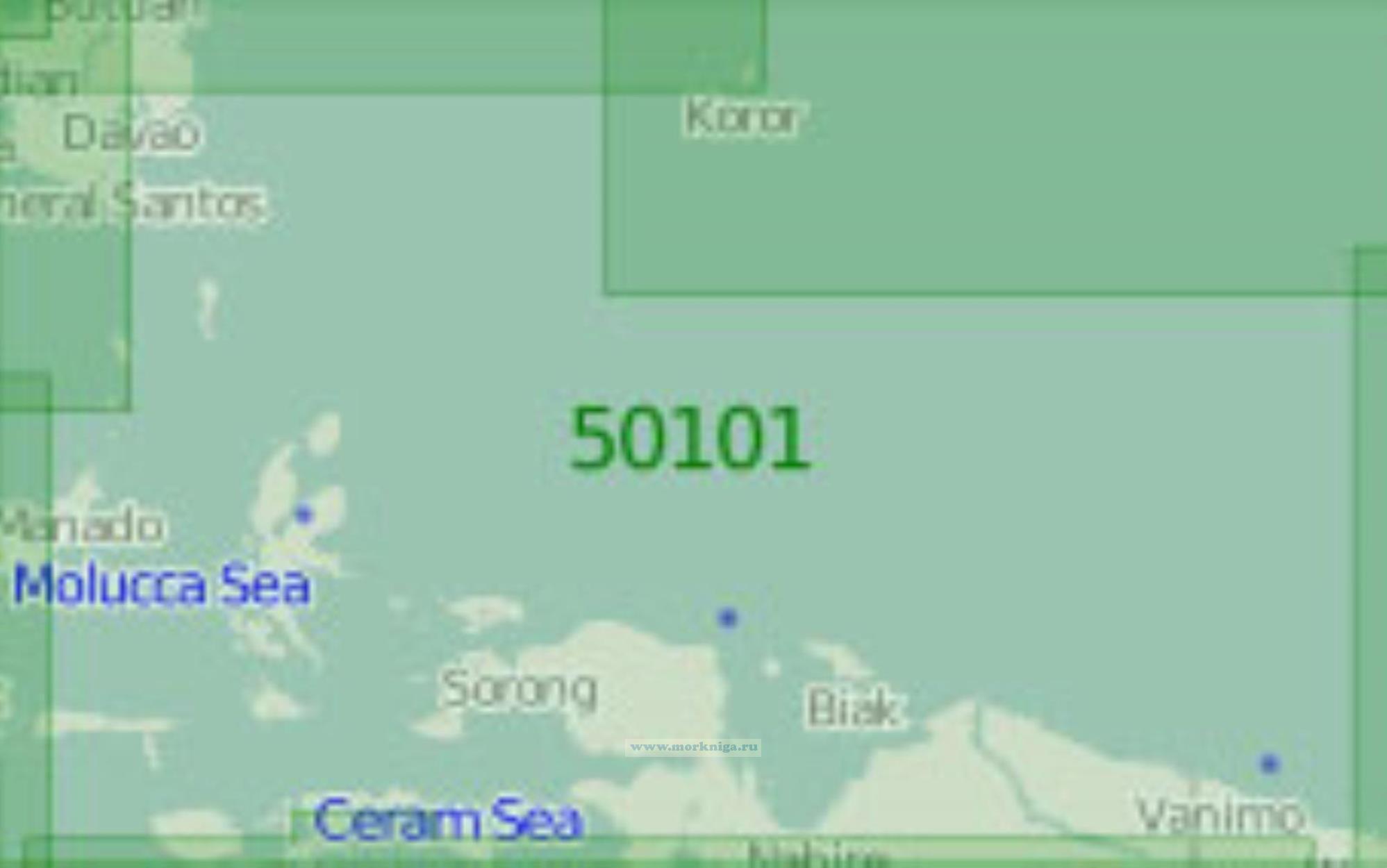 50101 Восточная часть Малайского Архипелага и Каролинские острова (Масштаб 1:2 000 000)