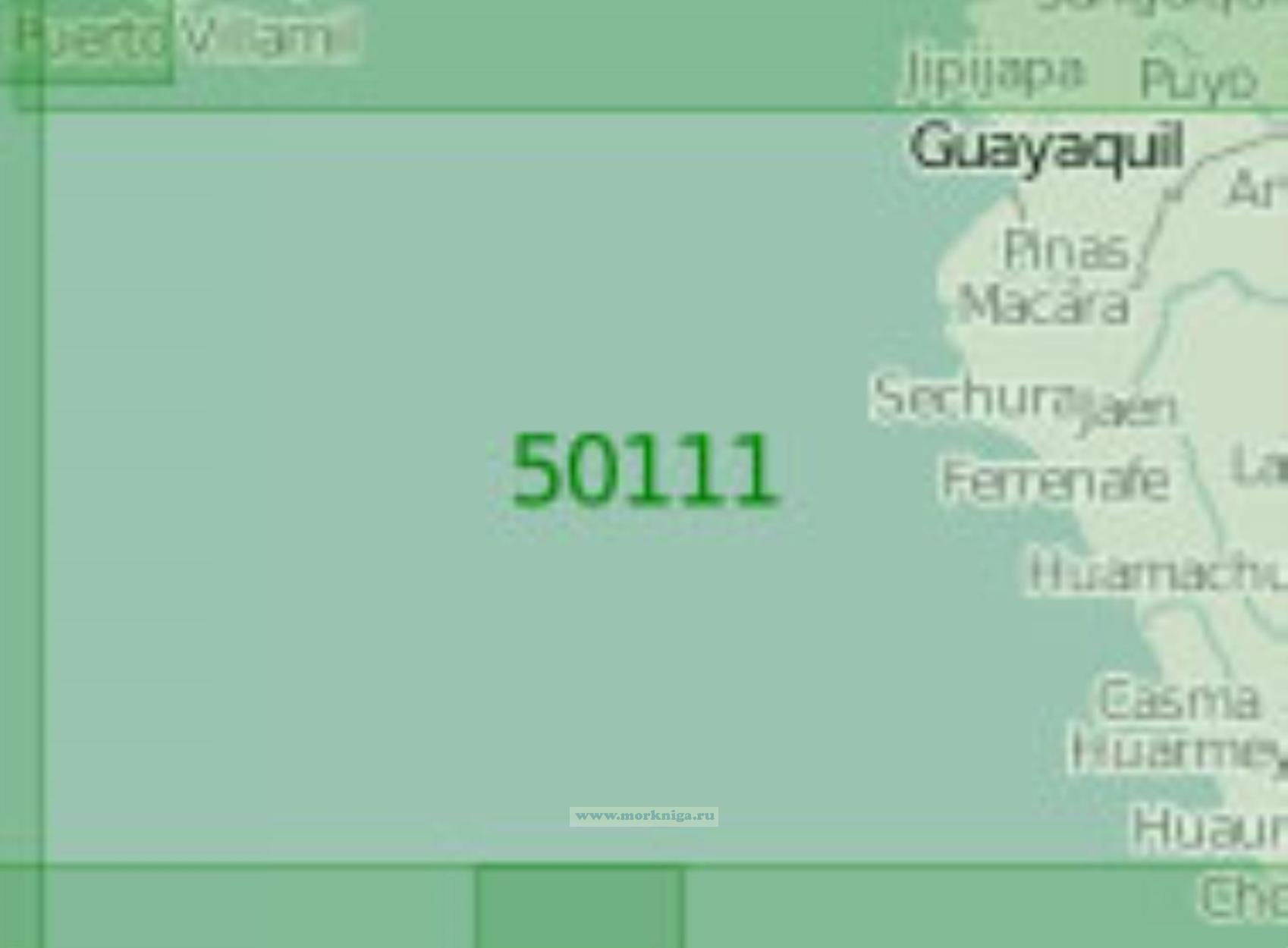 50111 От островов Галапагос до порта Кальяо (Масштаб 1:2 000 000)