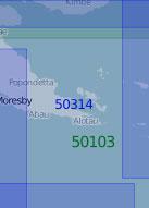 50314 Западная часть Соломонова моря (Масштаб 1:1 000 000)