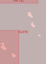 51379 Южная часть островов Новые Гебриды (Масштаб 1:500 000)