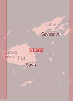 51382 Острова Вити-Леву, Кандаву, Вануа-Леву (Масштаб 1:500 000)