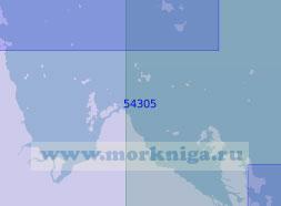 54305 От бухты Порт-Клинтон до островов Пёрси (Масштаб 1:150 000)