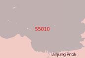 55010 Остров Ява. Порт Танджунгприок с подходами (Масштаб 1: 50 000)
