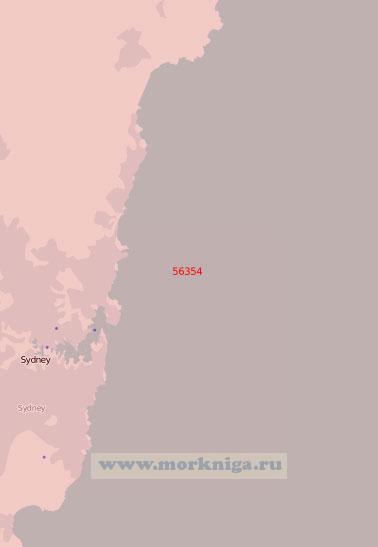 56354 Подходы к порту Сидней (Масштаб 1:75 000)