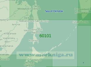 60101 Южная часть Охотского моря (Масштаб 1:2 000 000)
