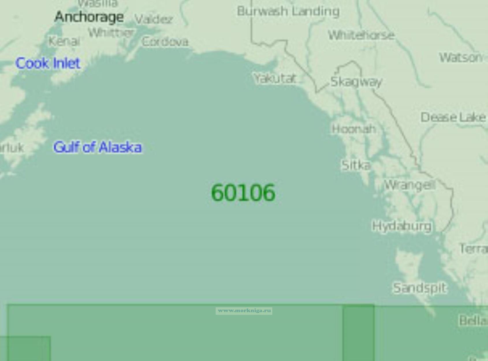 60106 От острова Кадьяк до островов Королевы Шарлотты (Масштаб 1:2 000 000)