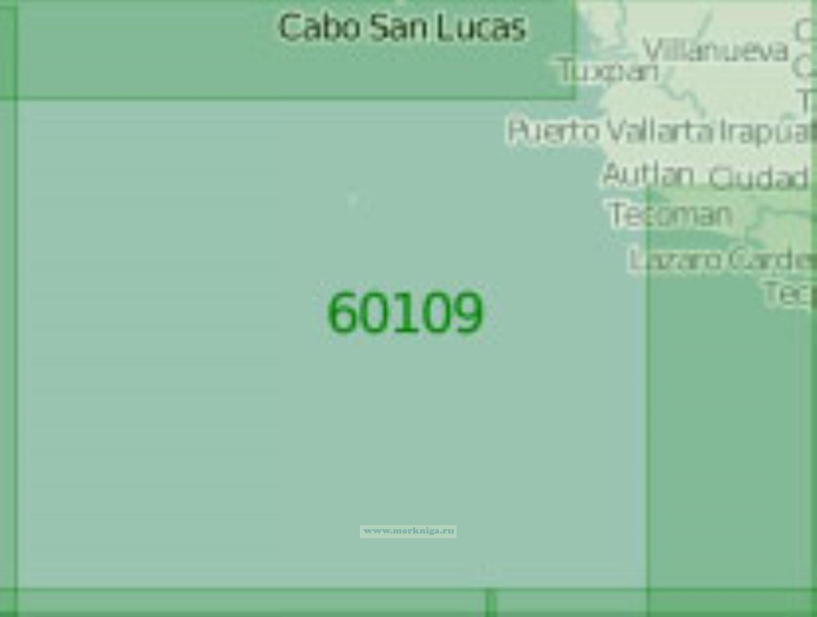 60109 Район к югу от Калифорнийского залива (Масштаб 1:2 000 000)