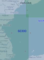 60300 От Владивостока до Корейского пролива (Масштаб 1:1 000 000)