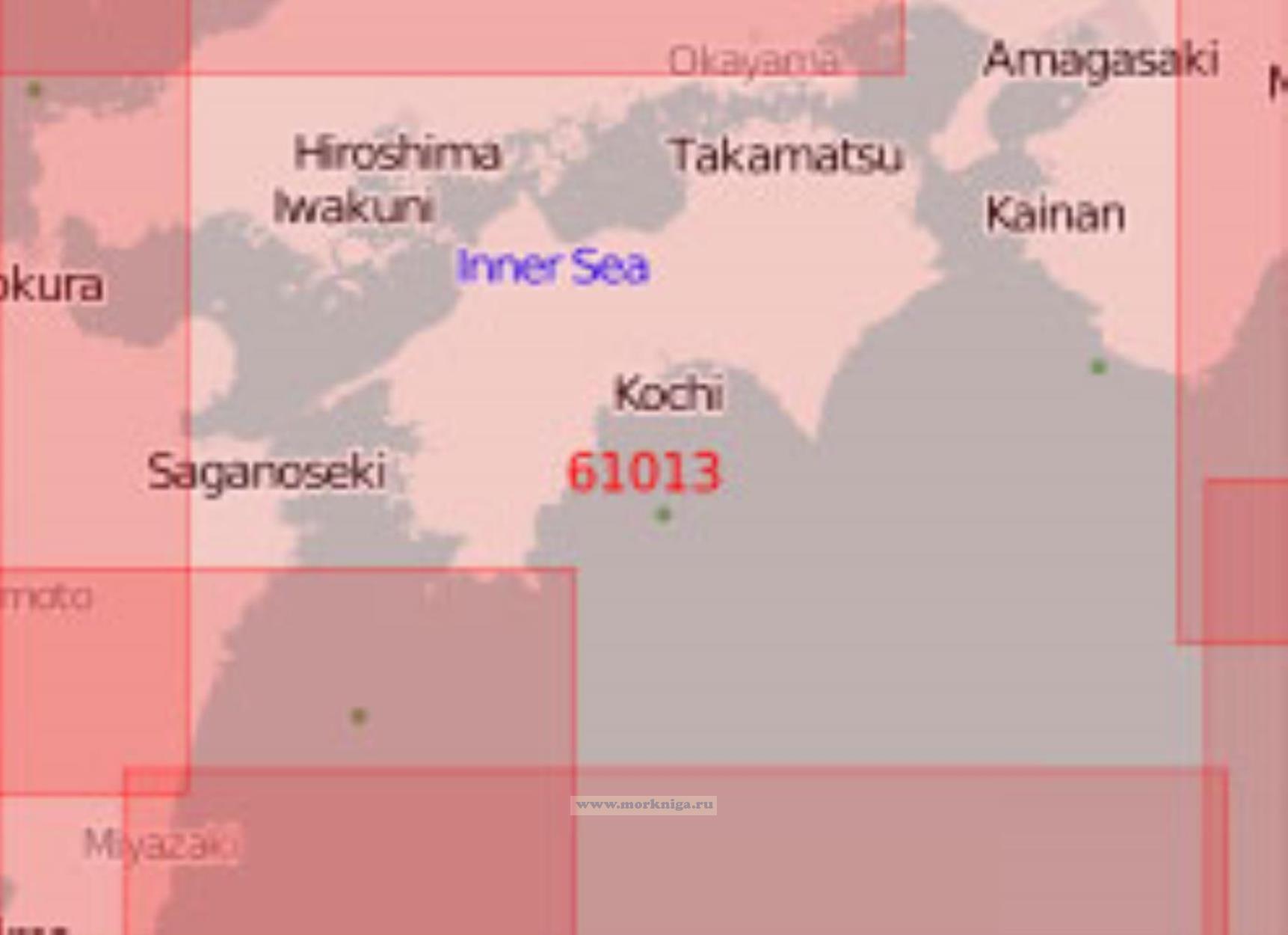 61013 От мыса Сиономисаки до мыса Тосаки с Внутренним Японским морем (Масштаб 1:500 000)