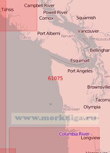 61075 От острова Ванкувер до реки Колумбия (Масштаб 1:500 000)