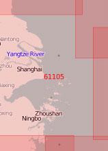 61105 От устья реки Янцзы (Чанцзян) до залива Саньмыньвань (Масштаб 1:500 000)