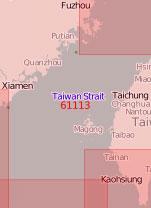 61113 Тайваньский пролив (Масштаб 1:500 000)