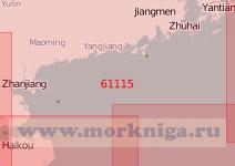 61115 От порта Сянган (Гонконг) до пролива Хайнань (Цюнчжоу) (Масштаб 1:500 000)