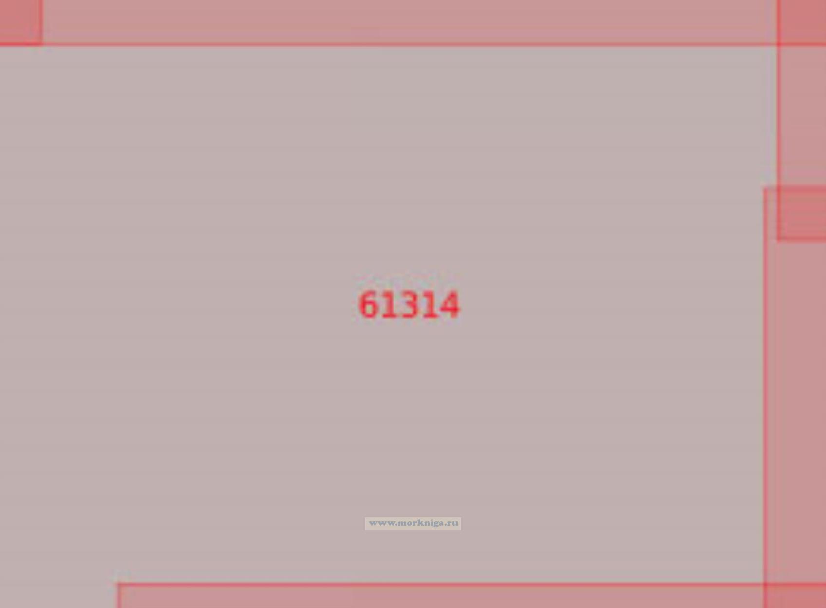 61314 От 37°21'N до 34°07'N, от 131°46'W до 126°20'W (Масштаб 1:500 000)