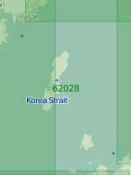62028 Корейский пролив. Западный и Восточный проходы (Масштаб 1: 200 000)