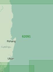 62091 От мыса Инвонмаль до порта Пусан (Масштаб 1:250 000)