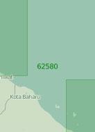 62580 От устья реки Наратхиват до острова Реданг (Масштаб 1:250 000)