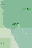 62583 От острова Тиоман до мыса Даток (Масштаб 1:250 000)
