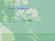 62584 От Сингапурского пролива до мыса Дато с архипелагом Риау (Масштаб 1:250 000)