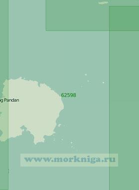 62598 Западная часть пролива Каримата (Масштаб 1:250 000)
