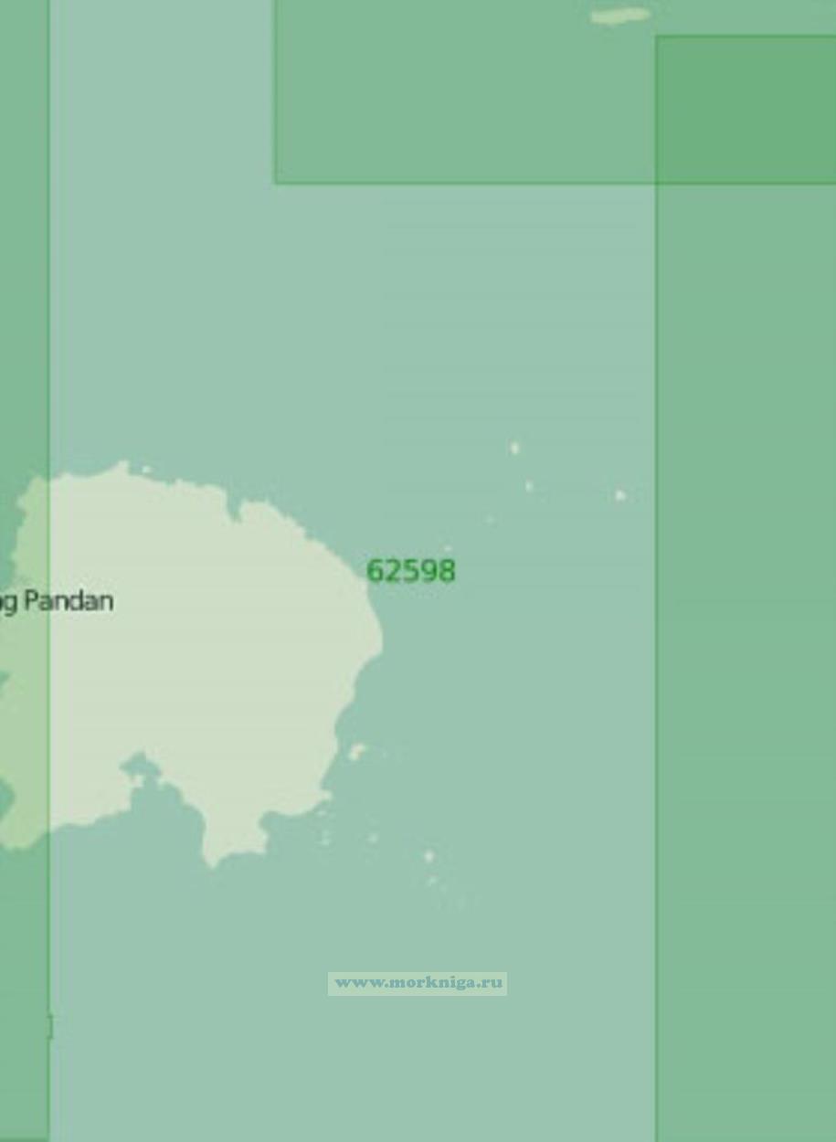 62598 Западная часть пролива Каримата (Масштаб 1:250 000)
