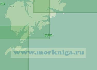62786 Южная часть острова Кадьяк (Масштаб 1:250 000)